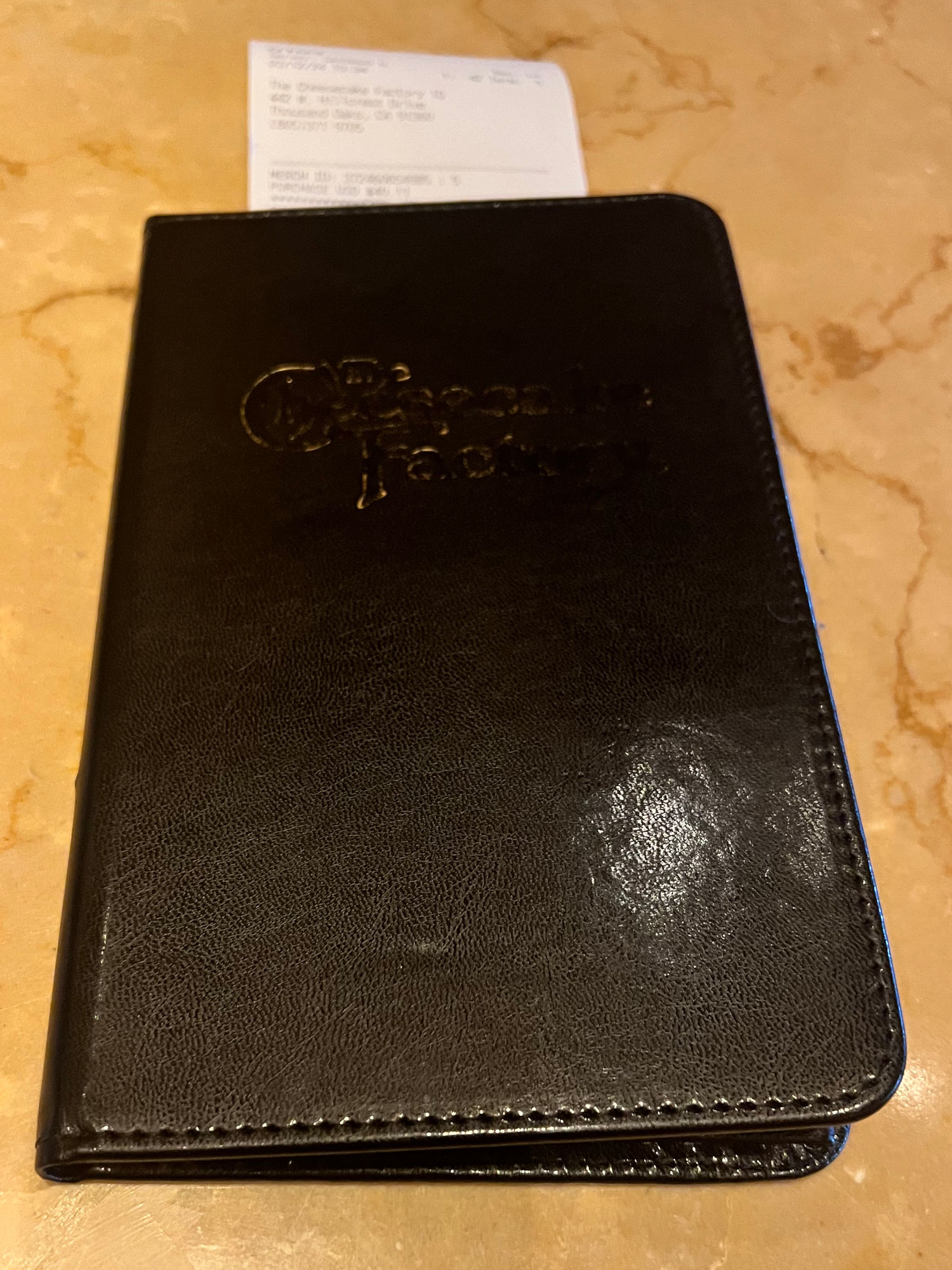 Cheesecake Factory Server Book