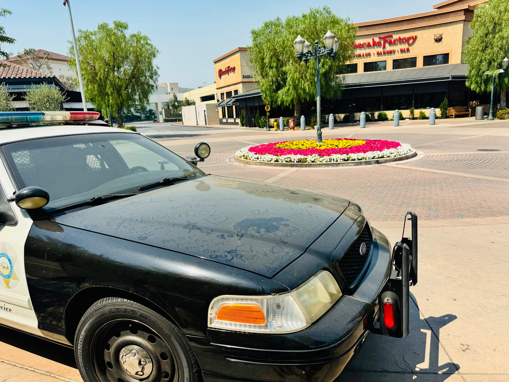 Cheesecake Factory Valencia Police Car