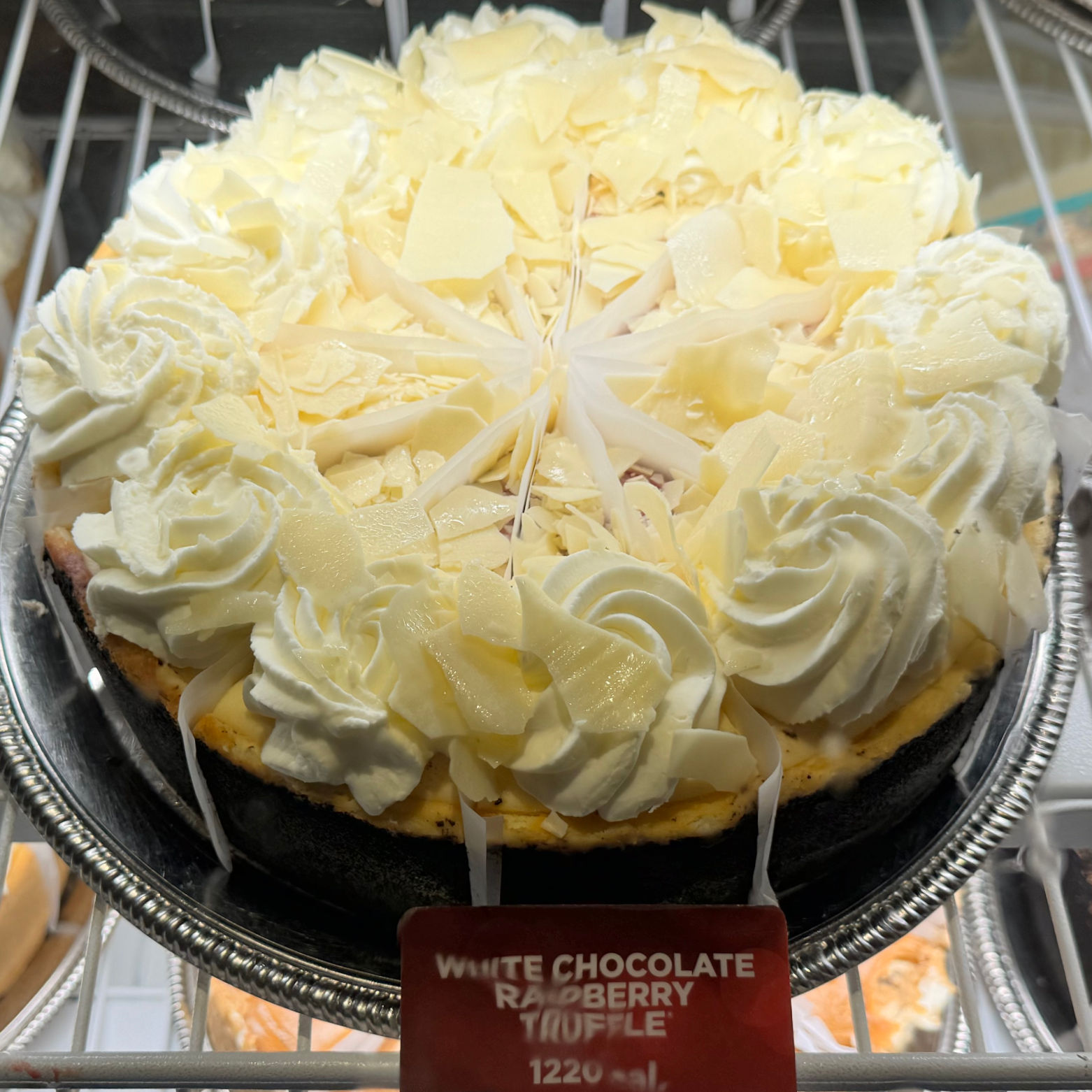 Cheesecake Factory White Chocolate Raspberry Truffle