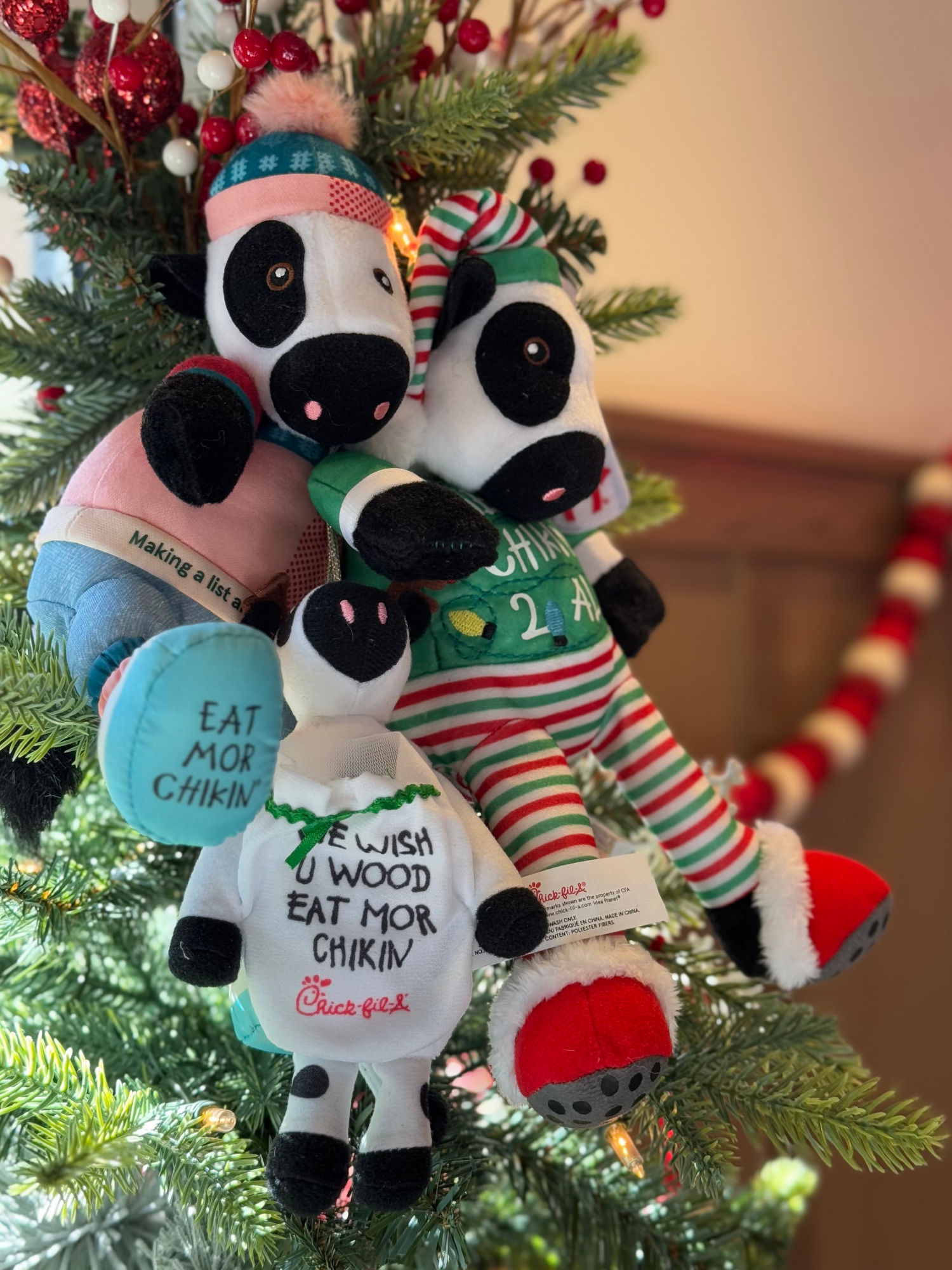 Chick-fil-A Eat Mor Chikin Christmas Ornament