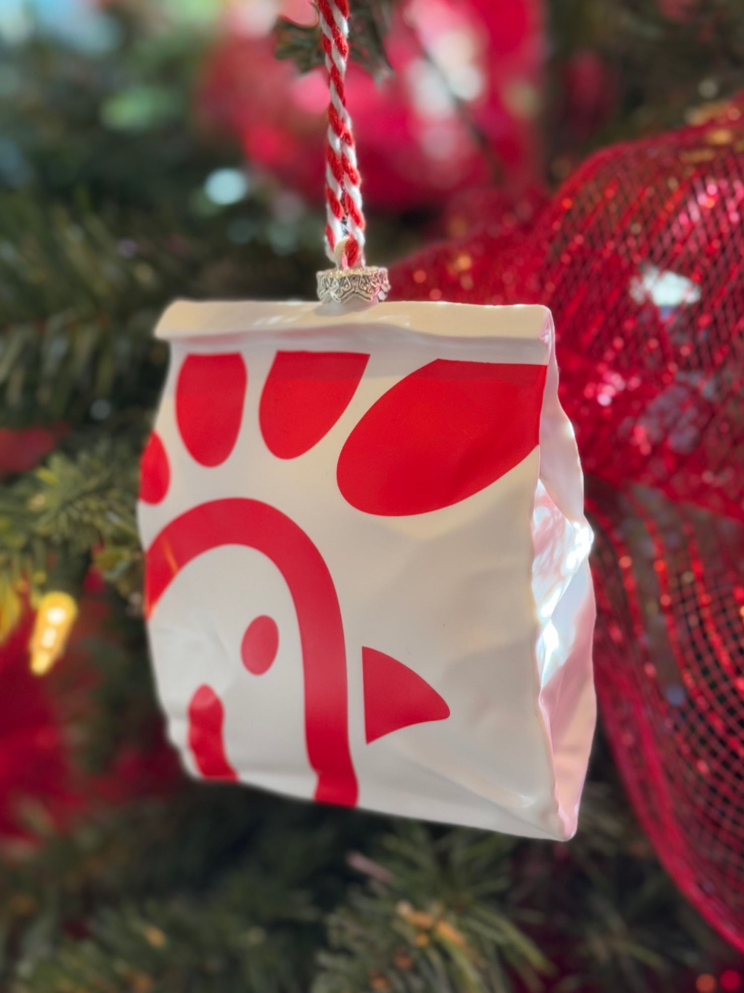 Chick-fil-A Sandwich Bag Christmas Ornament