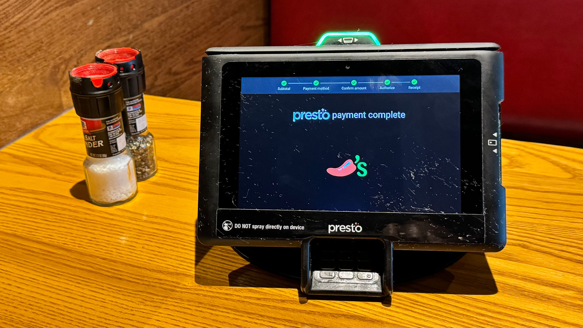 Chili's Presto Payment