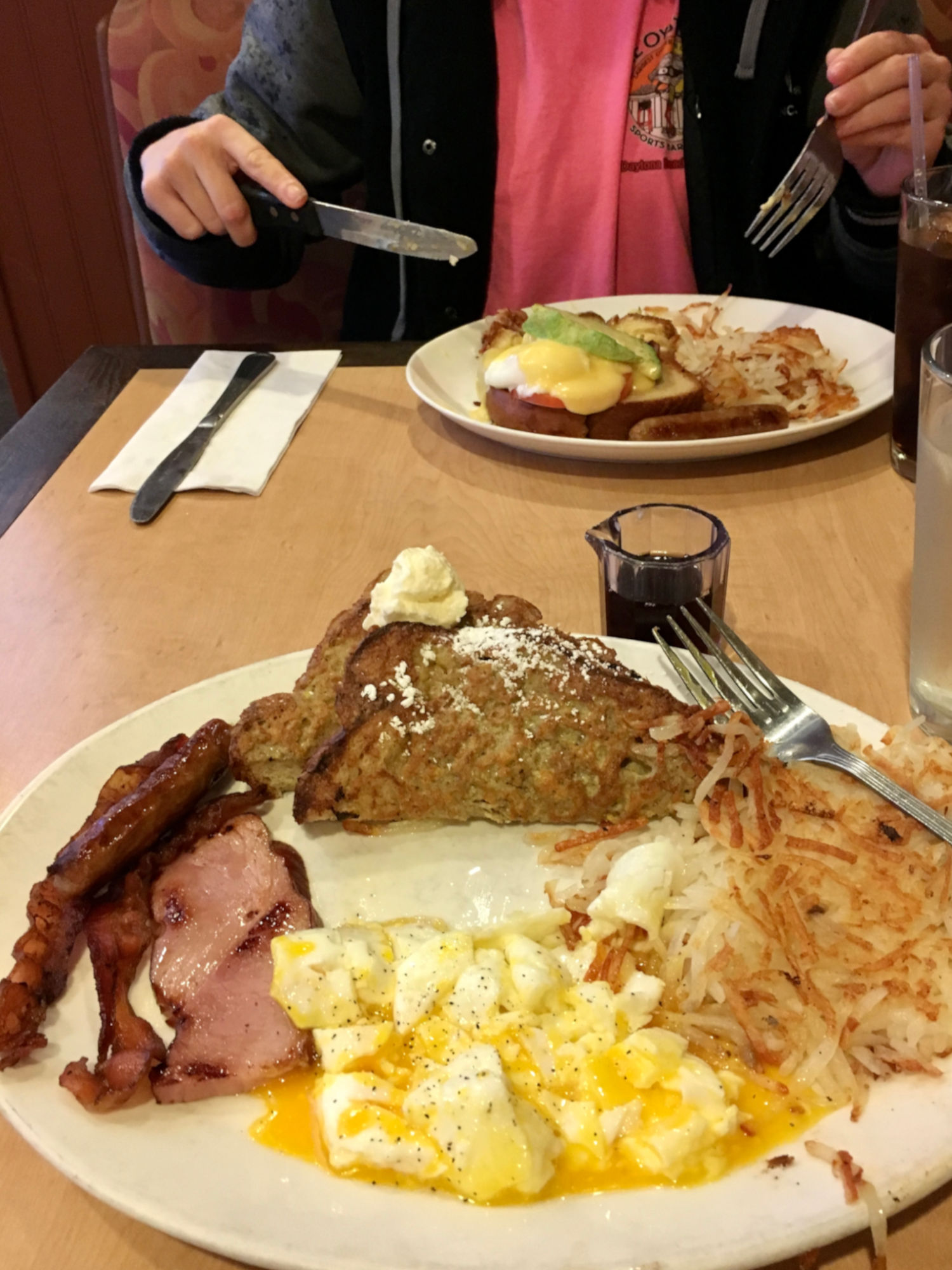 Coco's Bakery Restaurant Lumberjack Breakfast Hash Browns