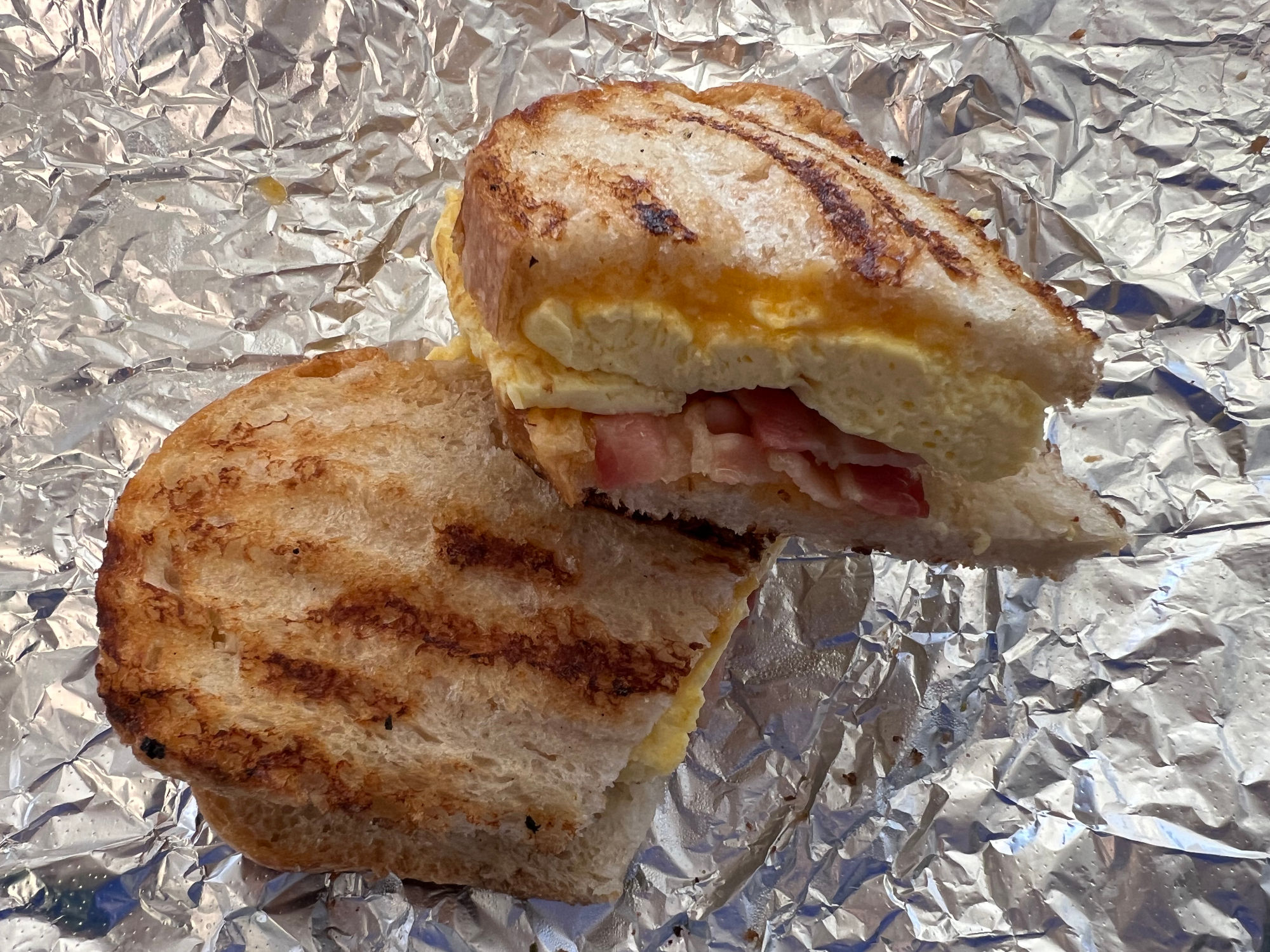 Corner Bakery Cafe Bacon & Cheddar Panini