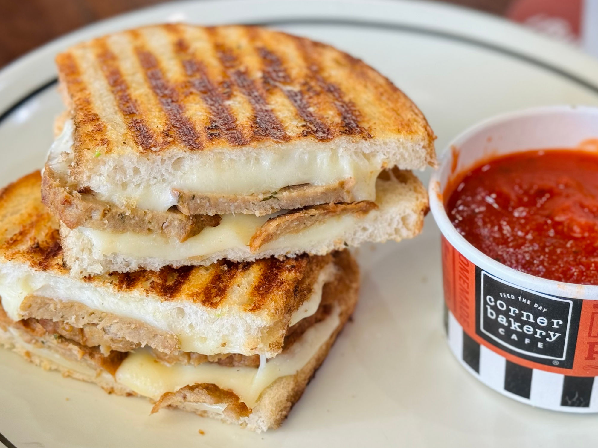 Corner Bakery Cafe Meatball Panini