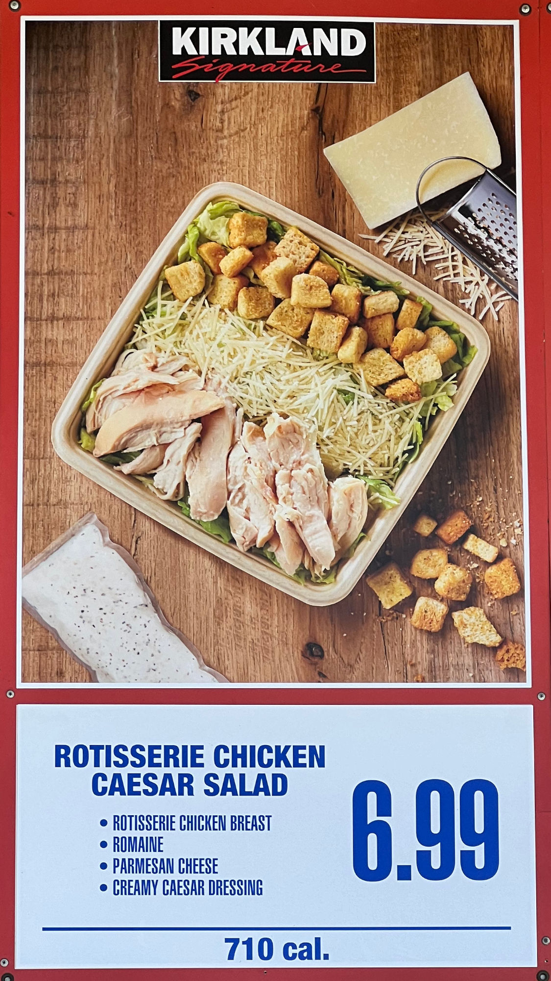 Costco Food Court Menu Rotisserie Chicken Caesar Salad