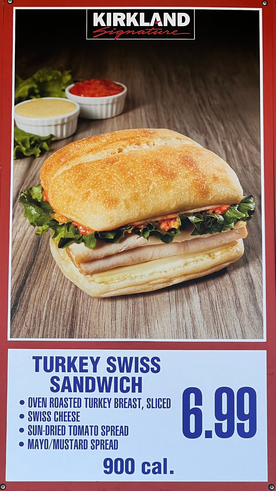 Costco Food Court Menu Turkey Swiss Sandwich