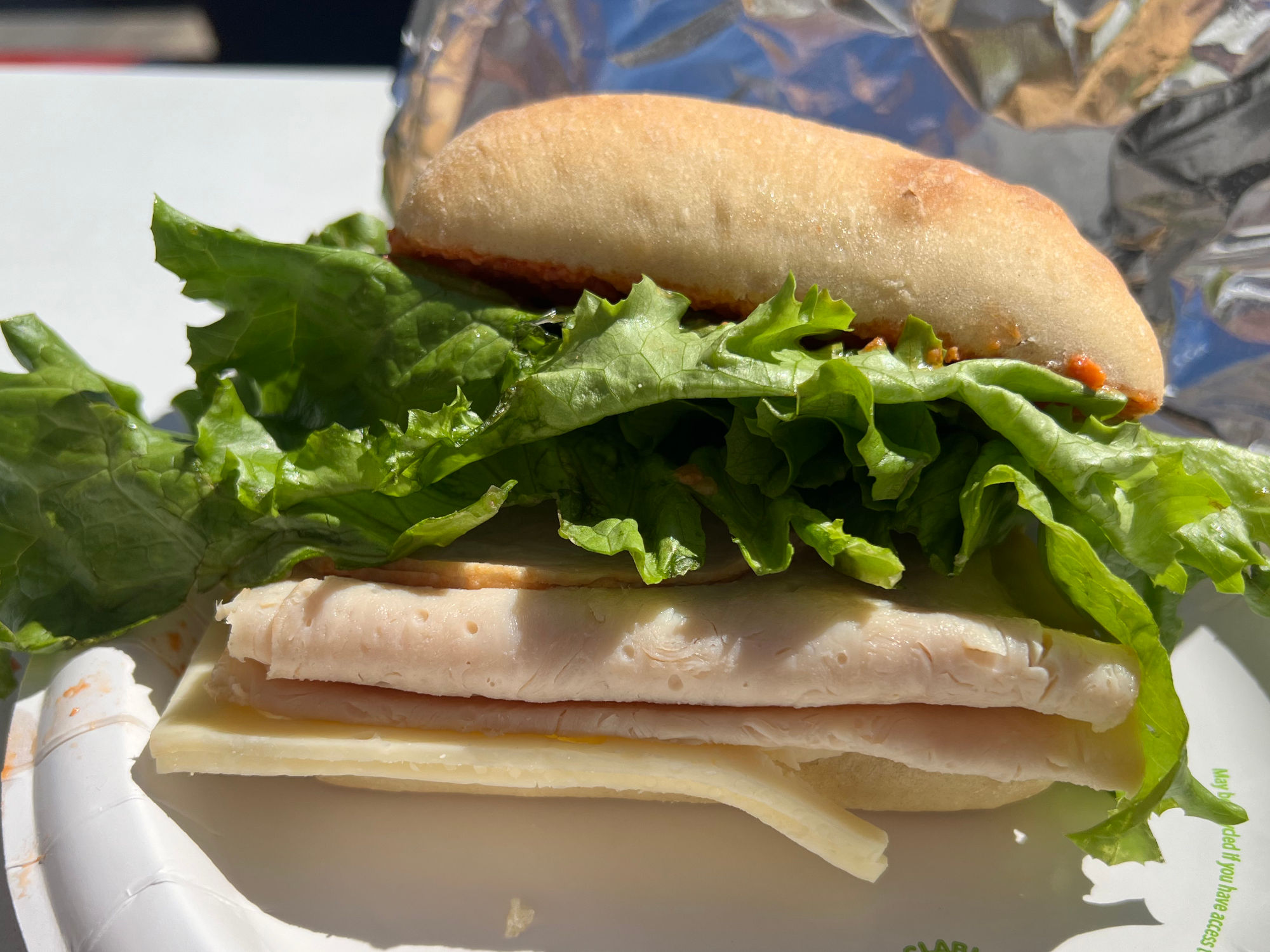 Costco Food Court Turkey Swiss Sandwich