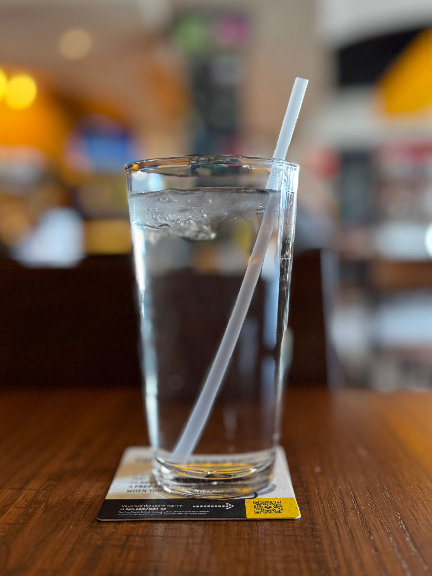 CPK Ice Water Glass