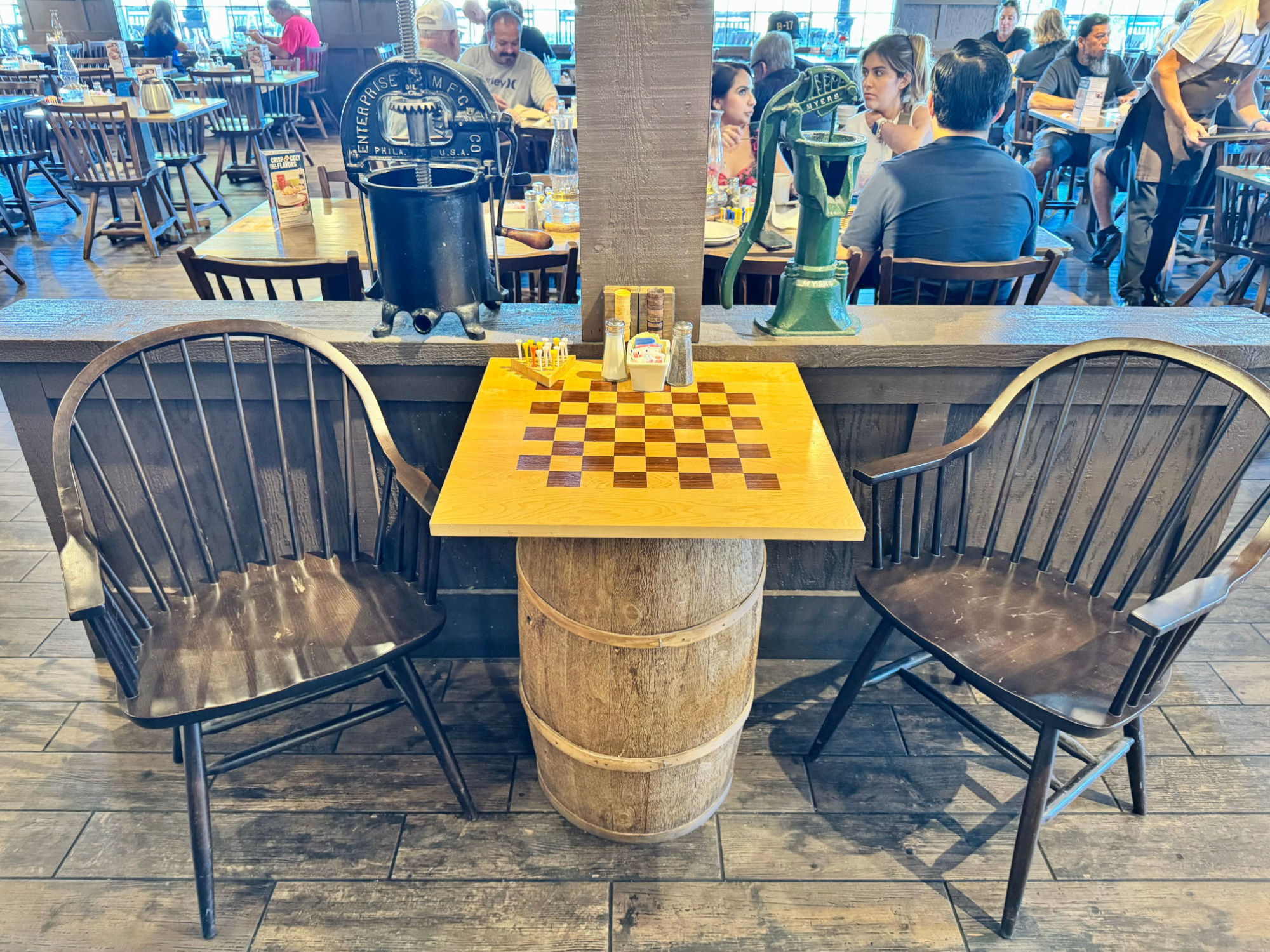 Cracker Barrel Checkerboard Table