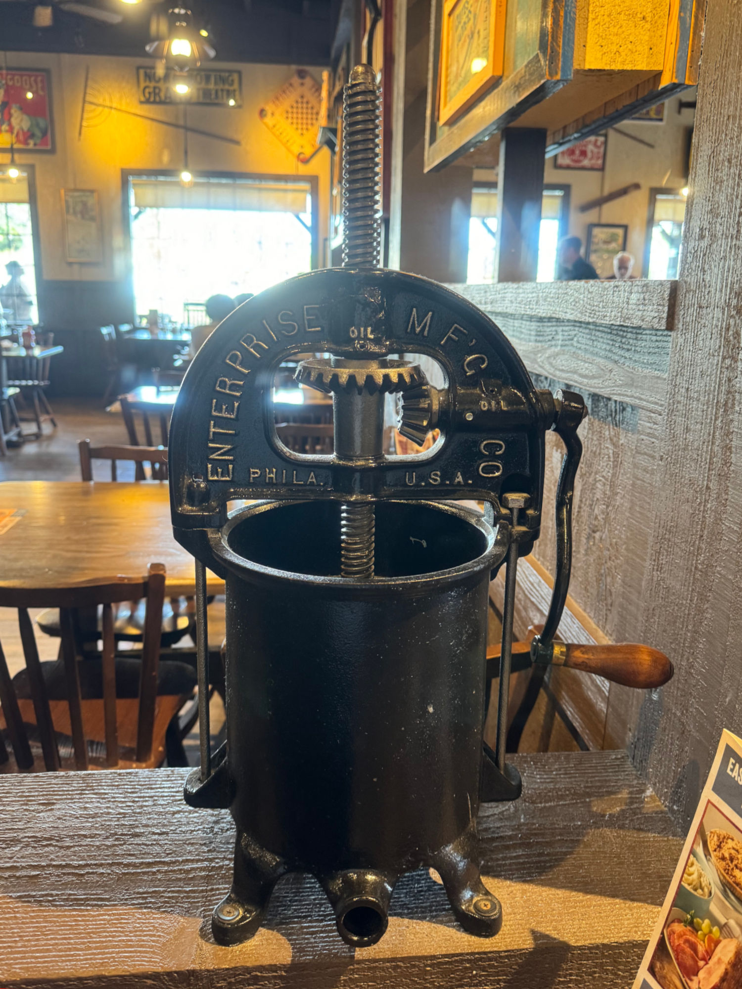 Cracker Barrel Decor Sausage Press