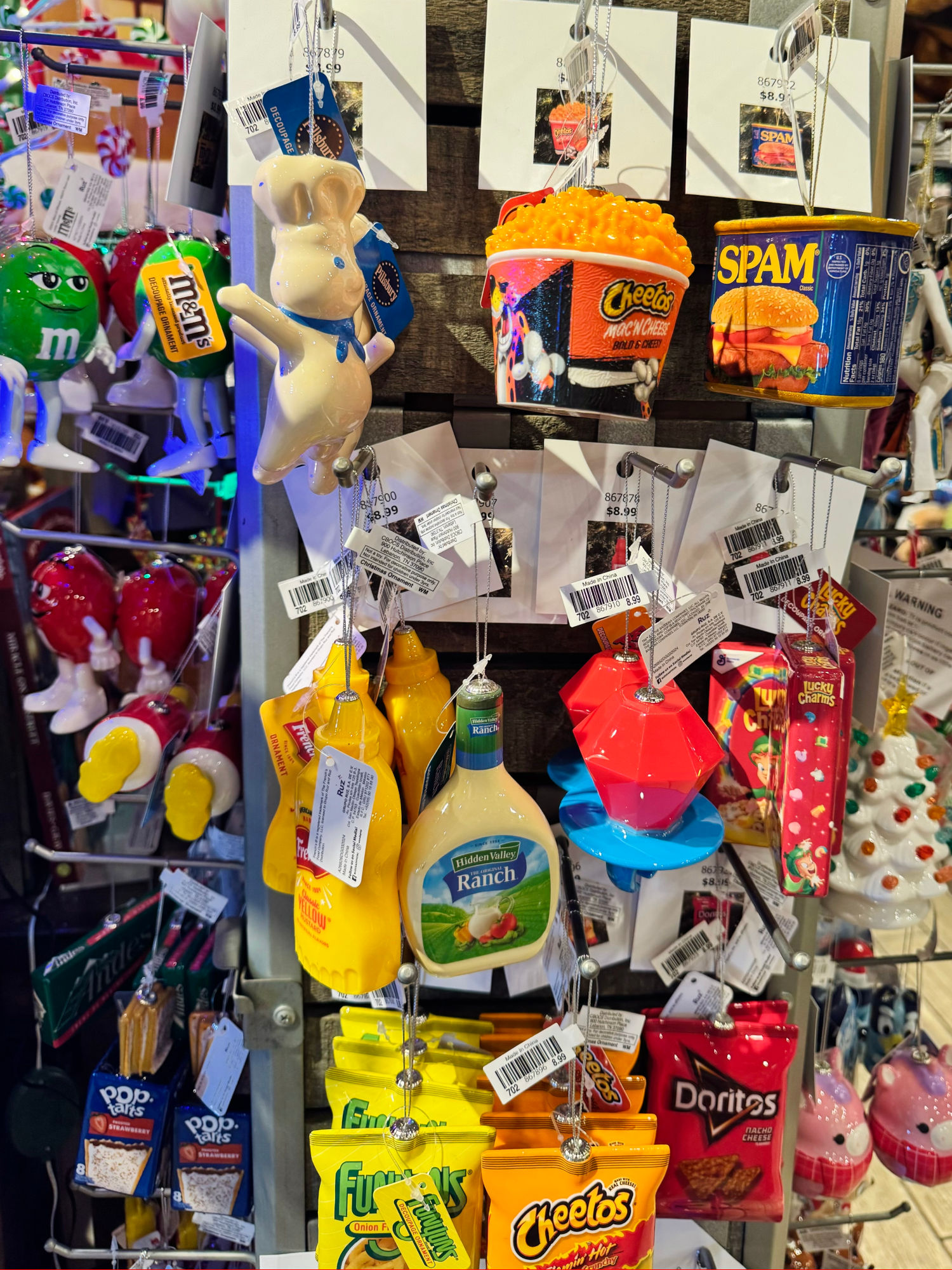 Cracker Barrel Store Food Ornaments