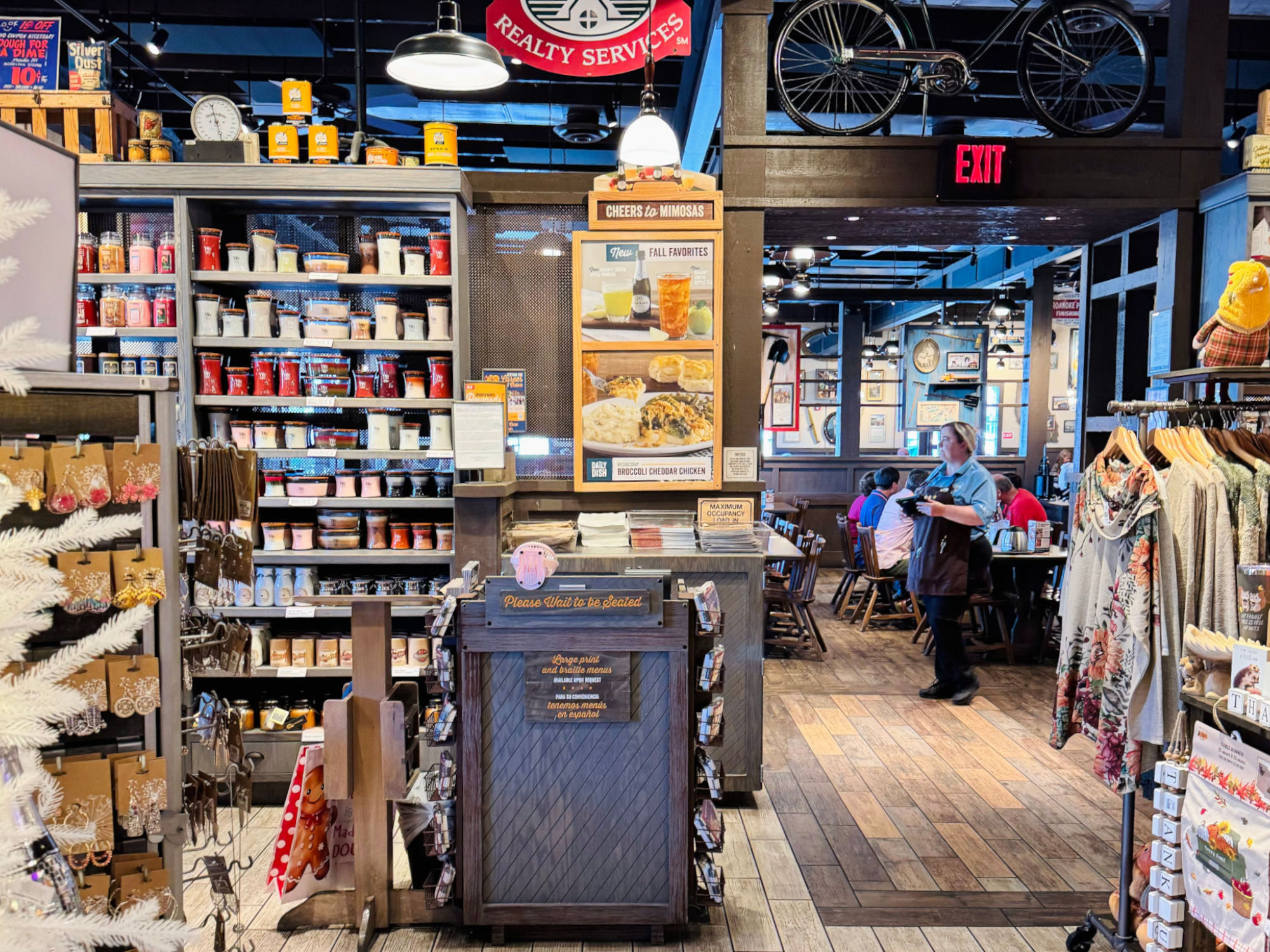 Cracker Barrel Wait to be Seated