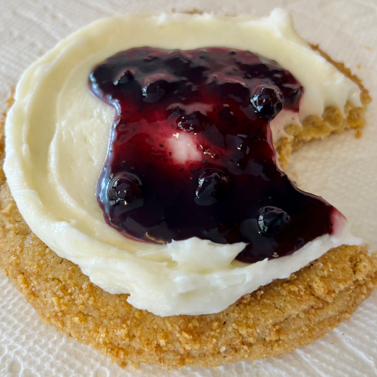 Crumbl Cookies Blueberry Cheesecake