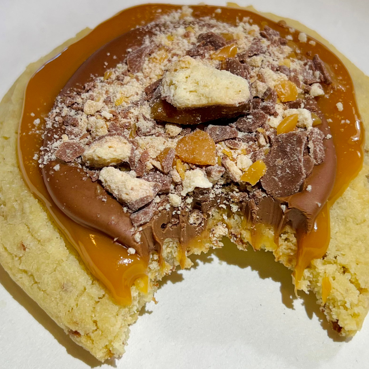 Crumbl Cookies Caramel Shortbread featuring TWIX