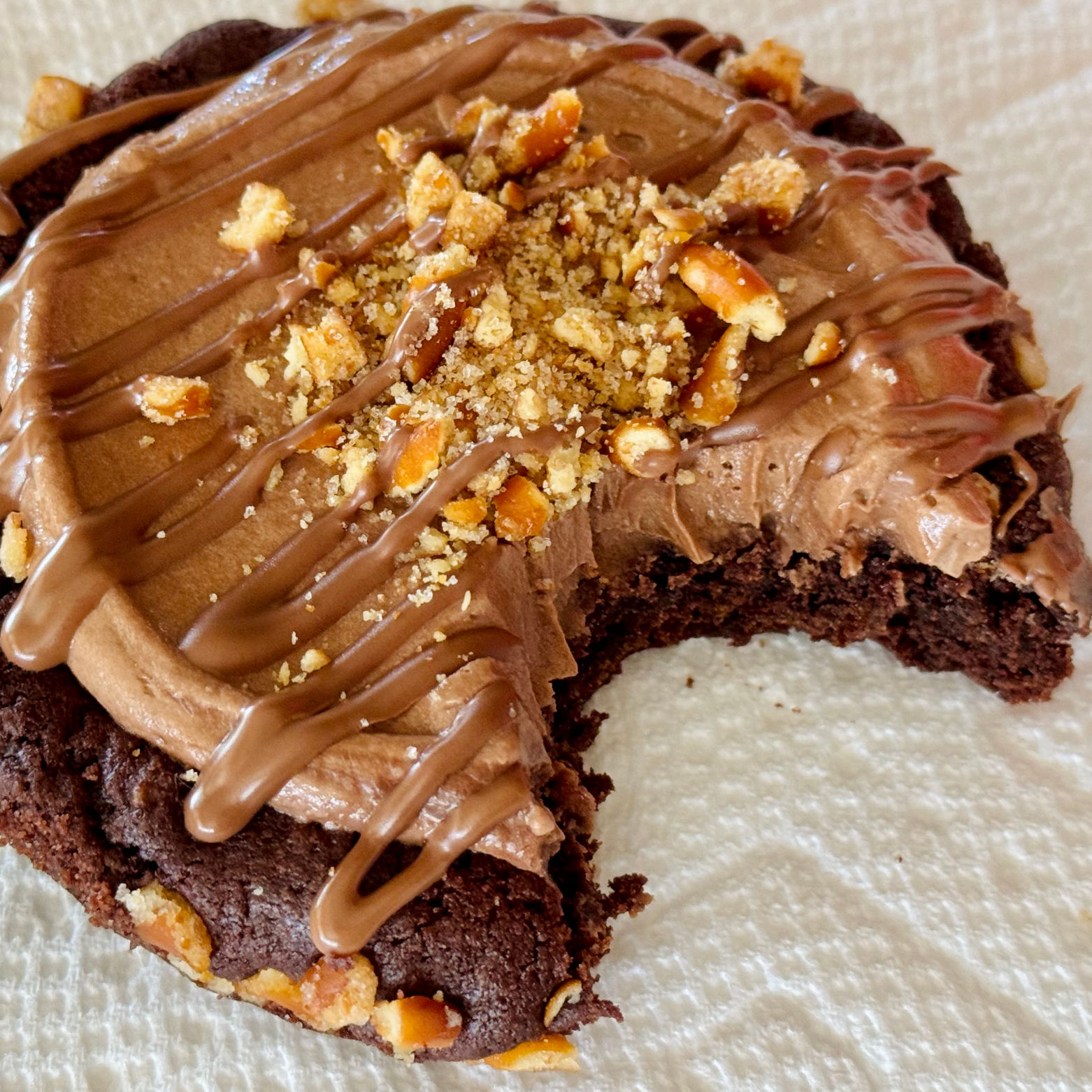 Crumbl Cookies Chocolate Covered Pretzel Pie