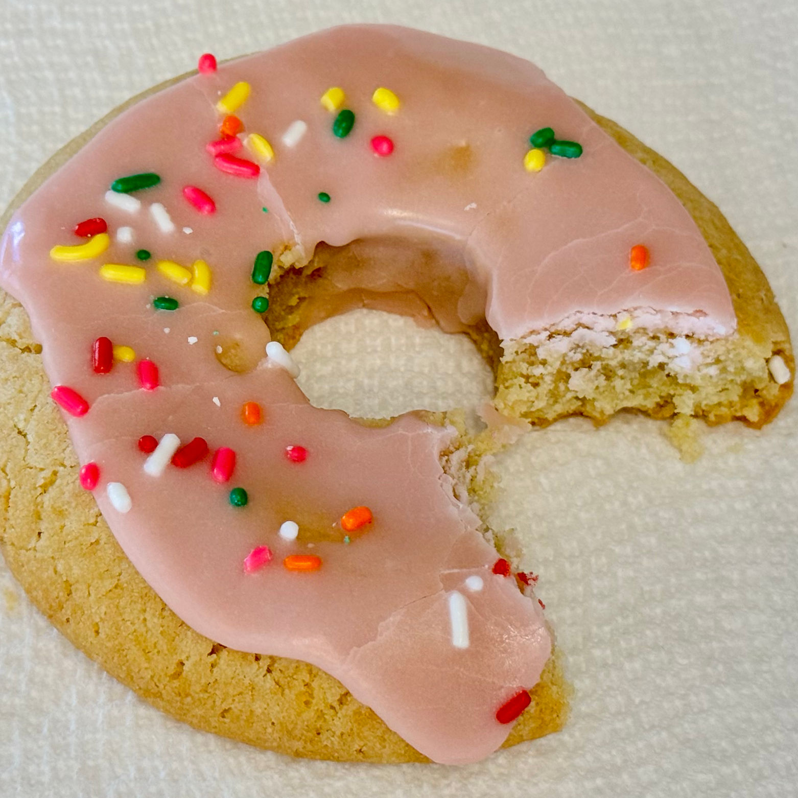 Crumbl Cookies Pink Doughnut