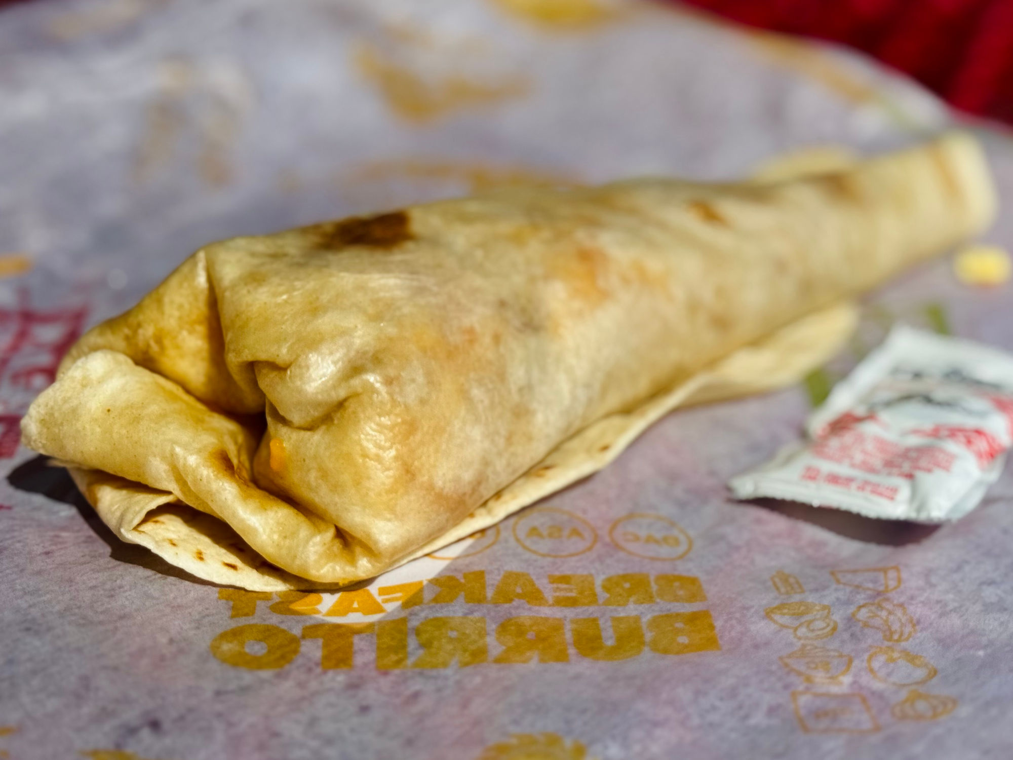 Bacon Breakfast Burrito Del Taco Bacon Breakfast Burrito