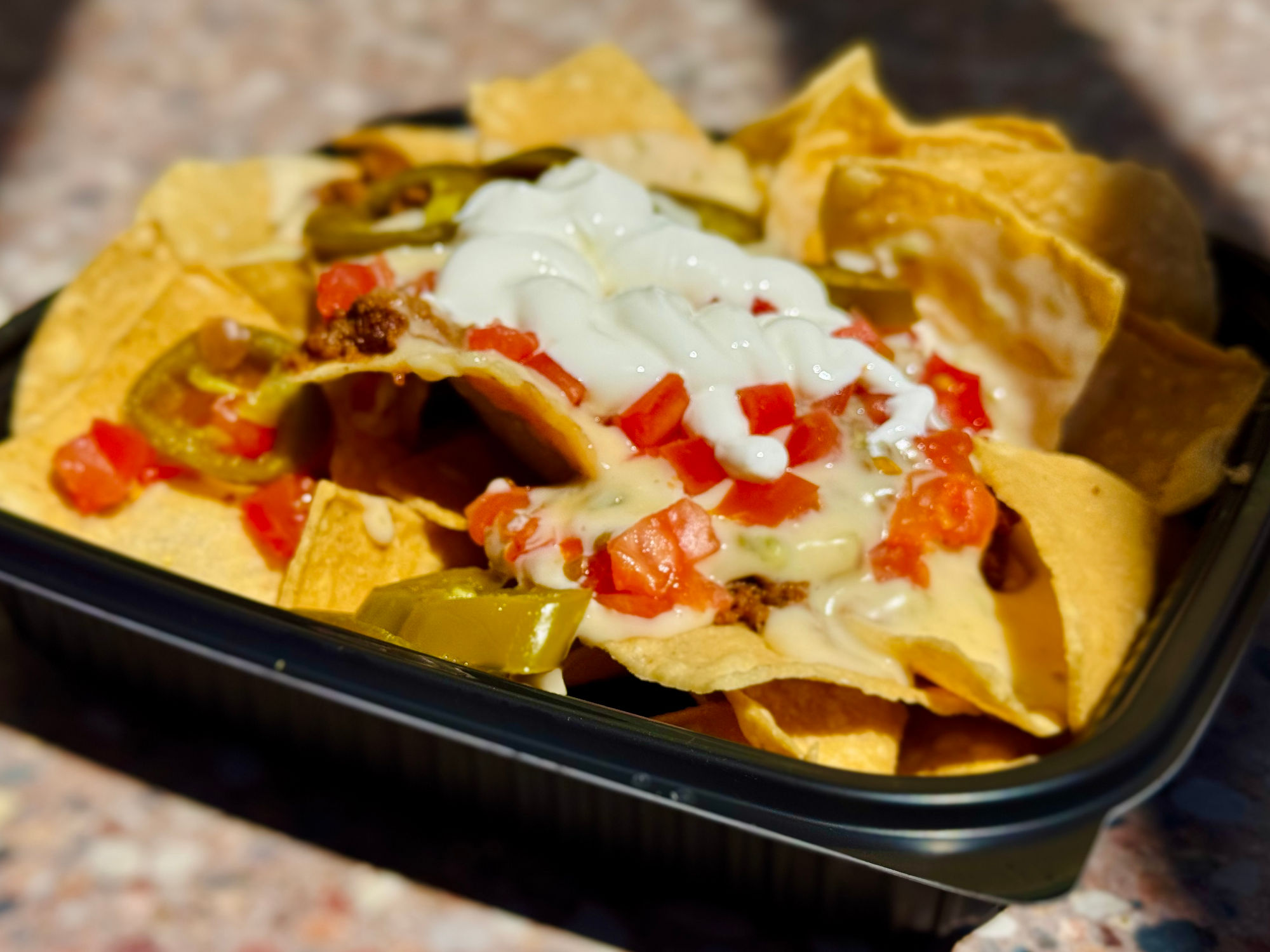 Beef Queso Loaded Nachos Del Taco Beef Queso Loaded Nachos