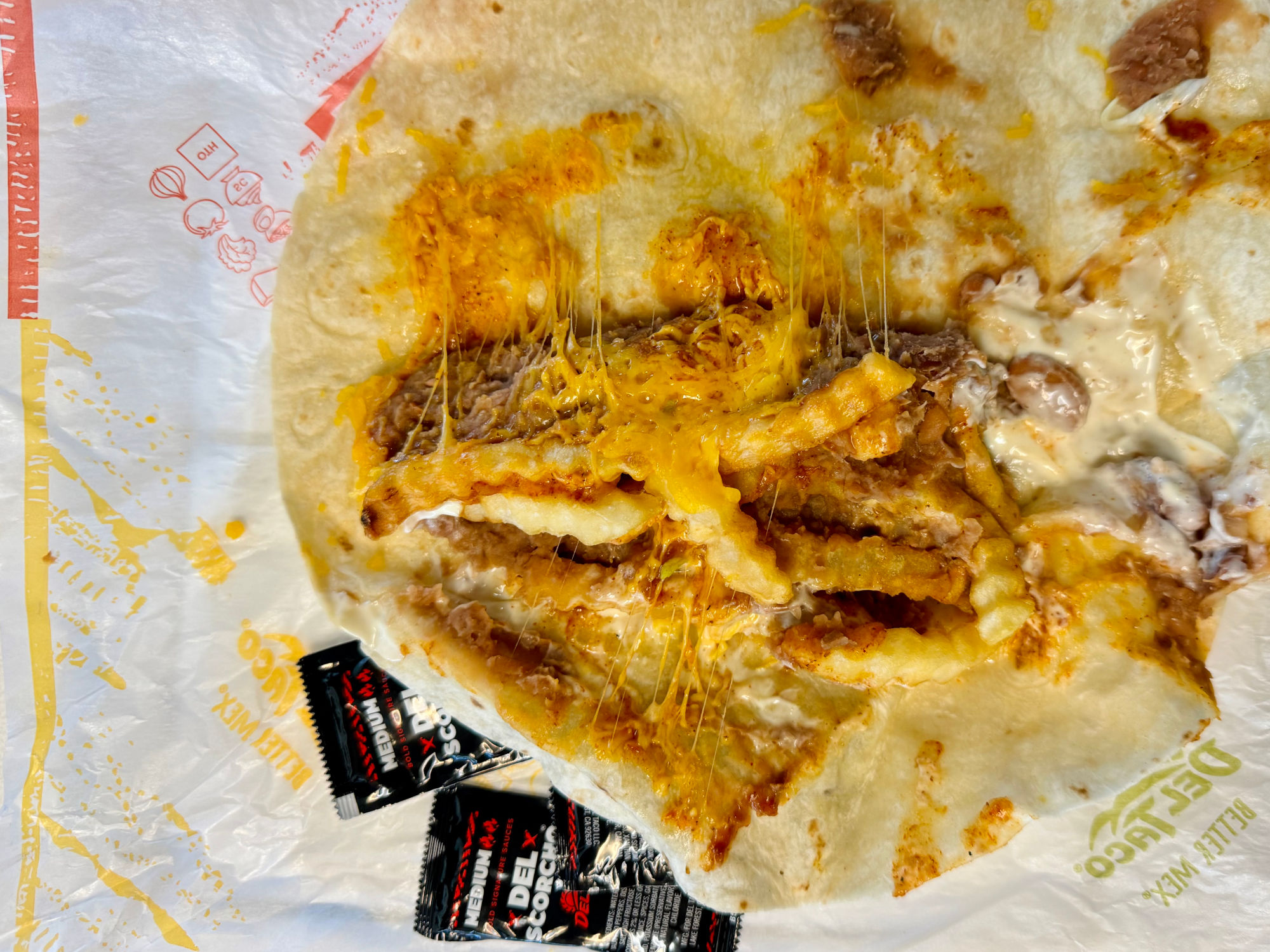 Bold Bean & Cheese Burrito Del Taco Bold Bean & Cheese Burrito