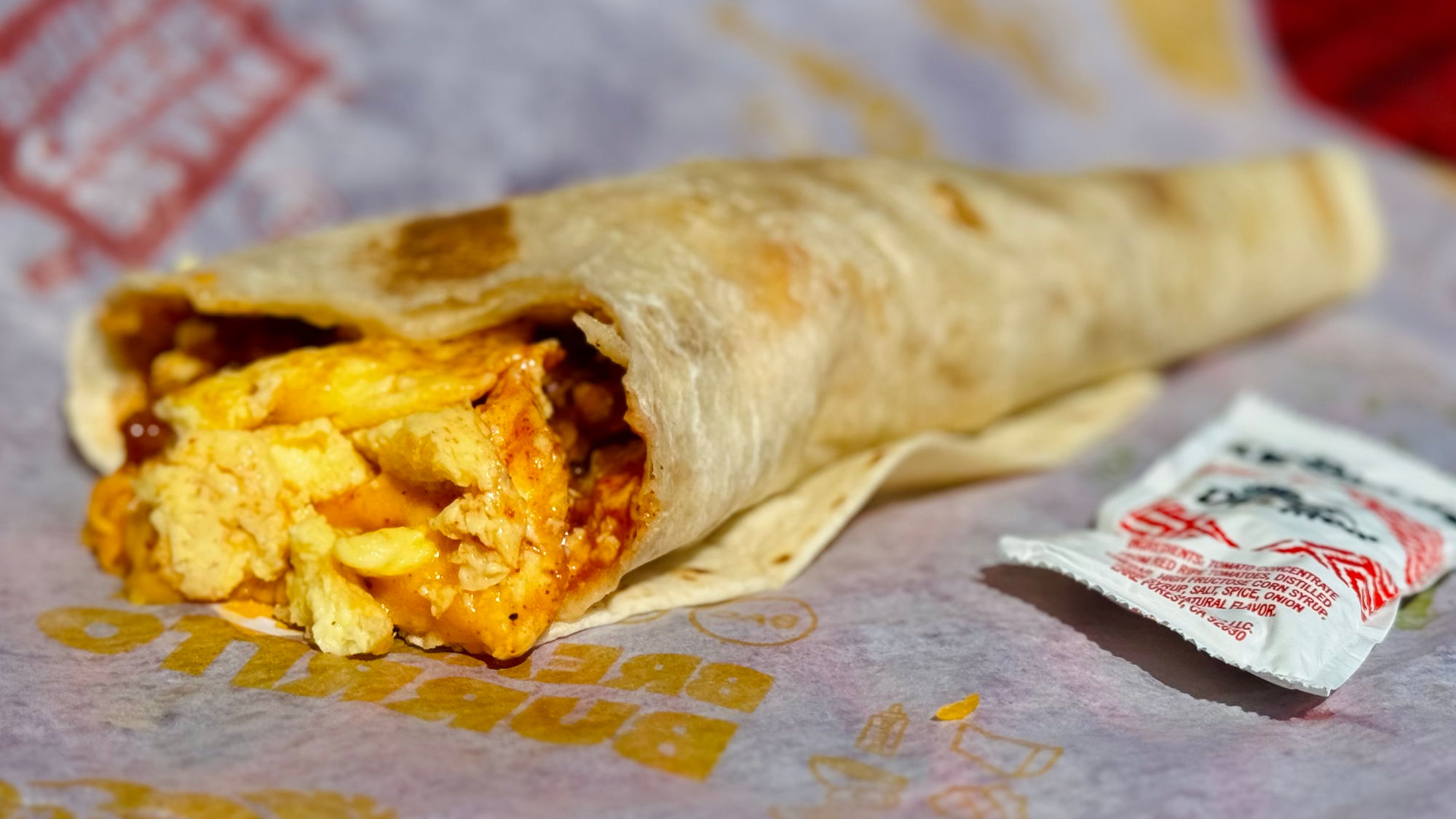 Bacon Breakfast Burrito Del Taco Bacon Breakfast Burrito