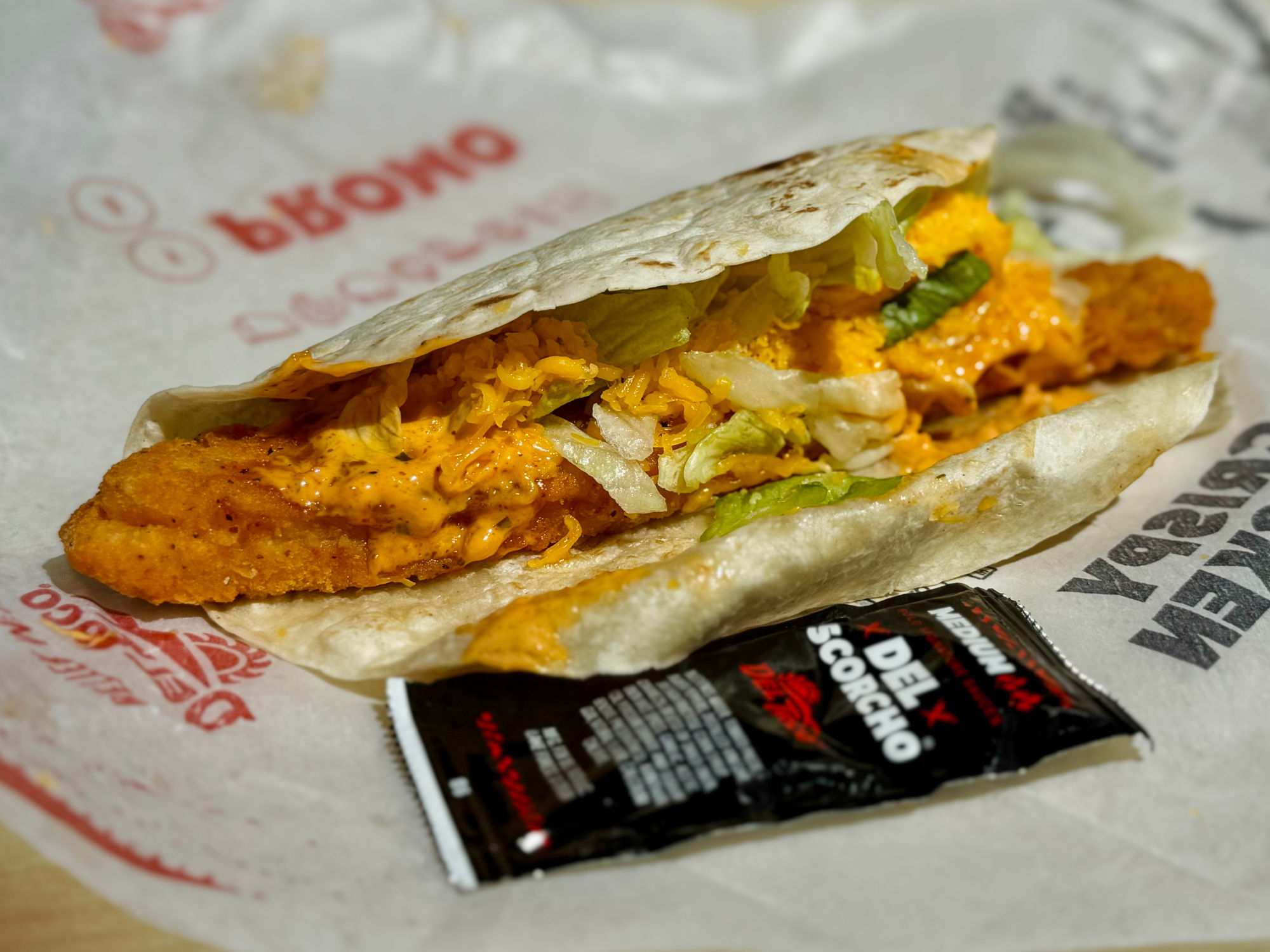 Chipotle Crispy Chicken Taco Del Taco Chipotle Crispy Chicken Taco