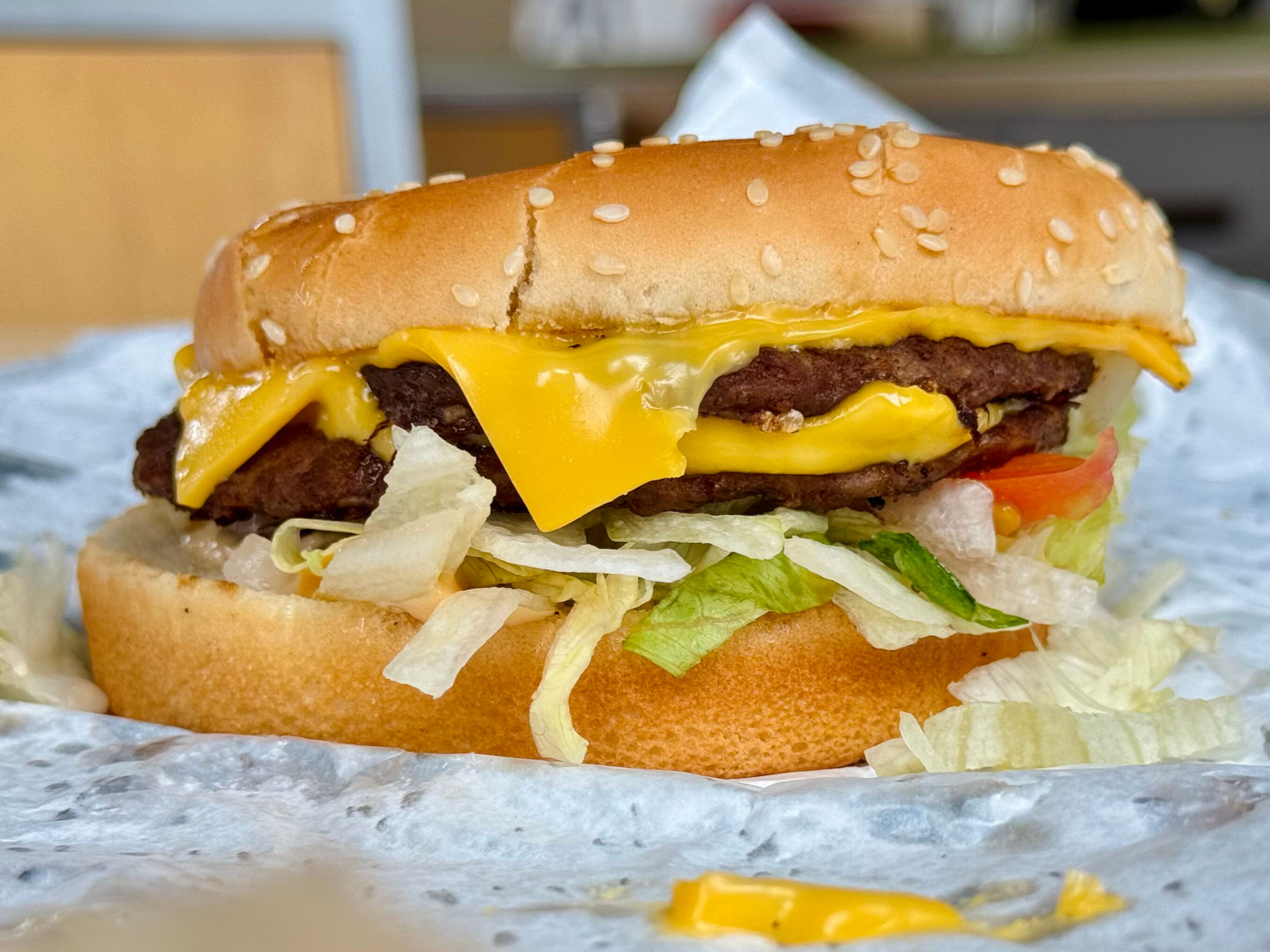 Double Del Cheeseburger Del Taco Double Del Cheeseburger