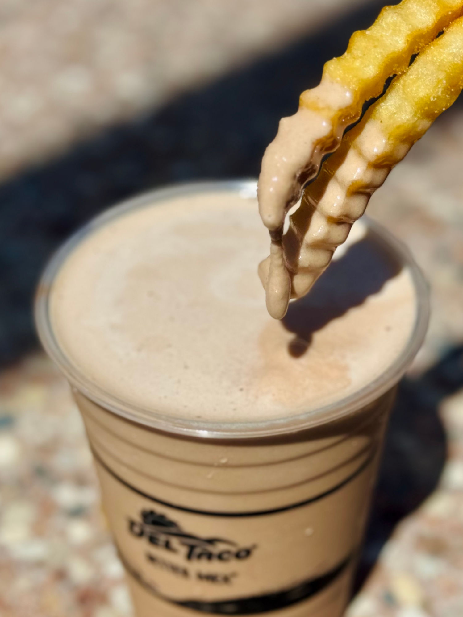 Fries and Chocolate Shake Del Taco Fries and Chocolate Shake