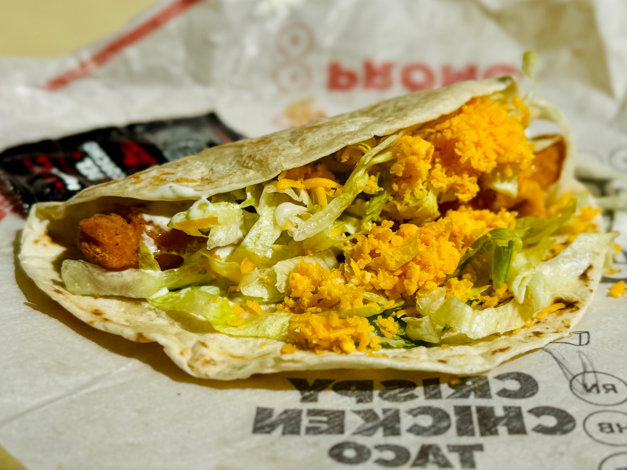 Ranch Crispy Chicken Taco Del Taco Ranch Crispy Chicken Taco