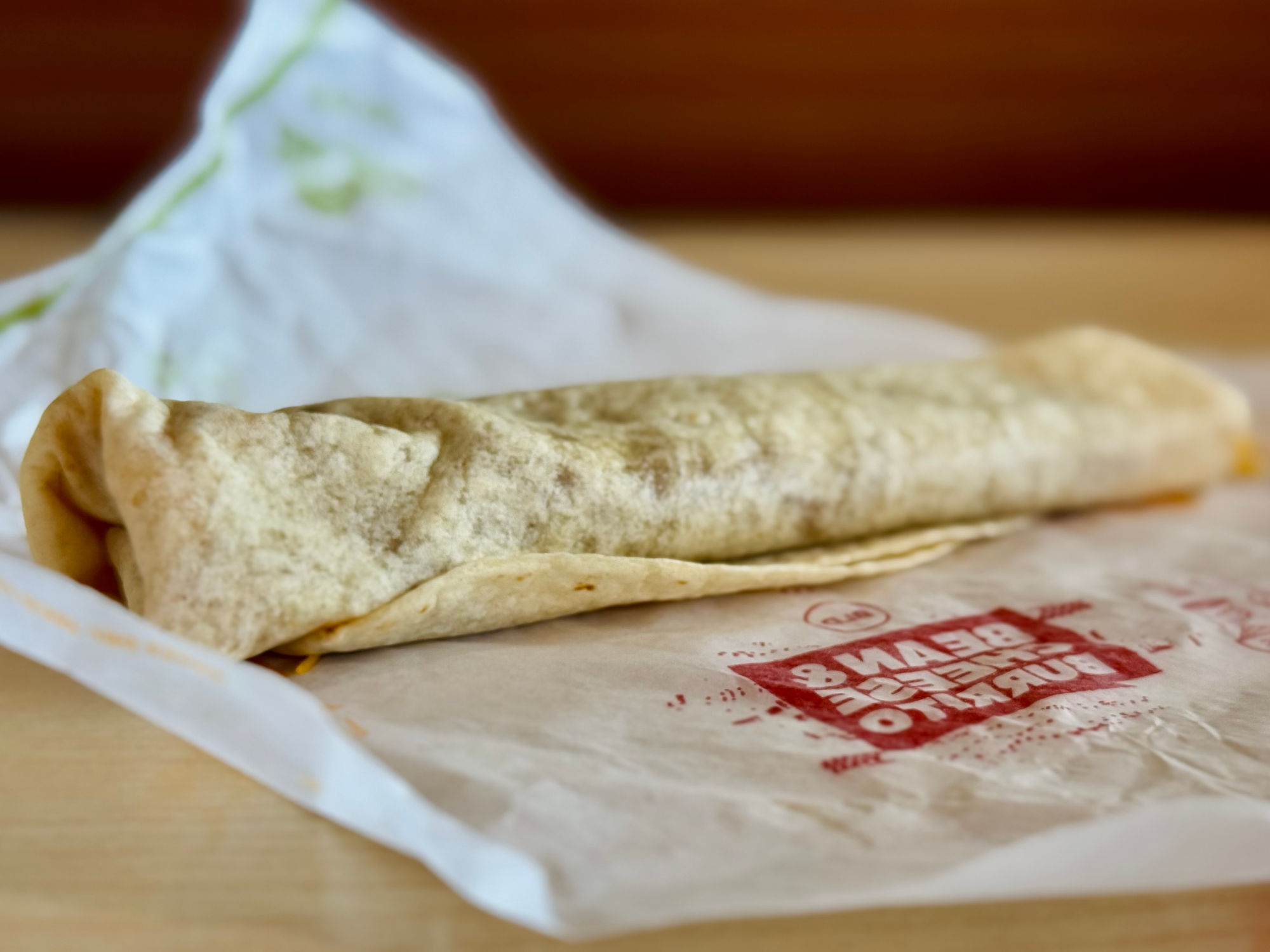 Red Bean & Cheese Burrito Del Taco Red Bean & Cheese Burrito