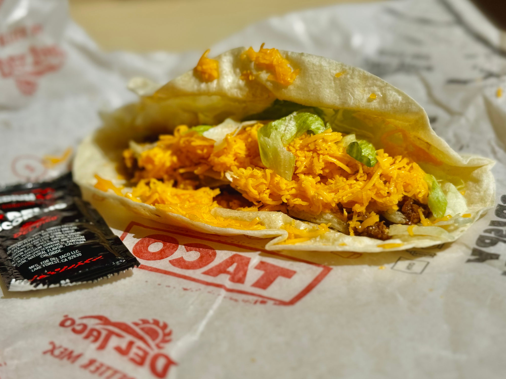 Soft Snack Taco Del Taco Soft Snack Taco