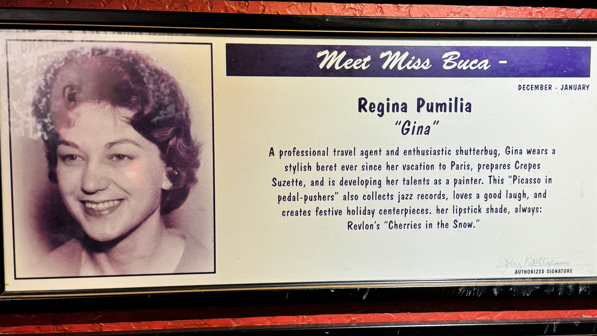 Meet Miss Buca Regina Pumilia