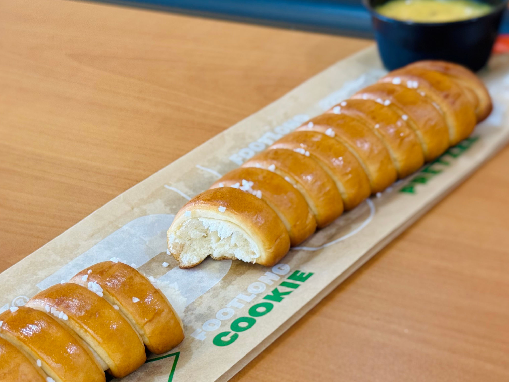 Subway's Auntie Anne Footlong Pretzel