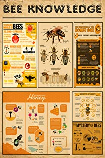 Bee Knowledge Poster on Amazon