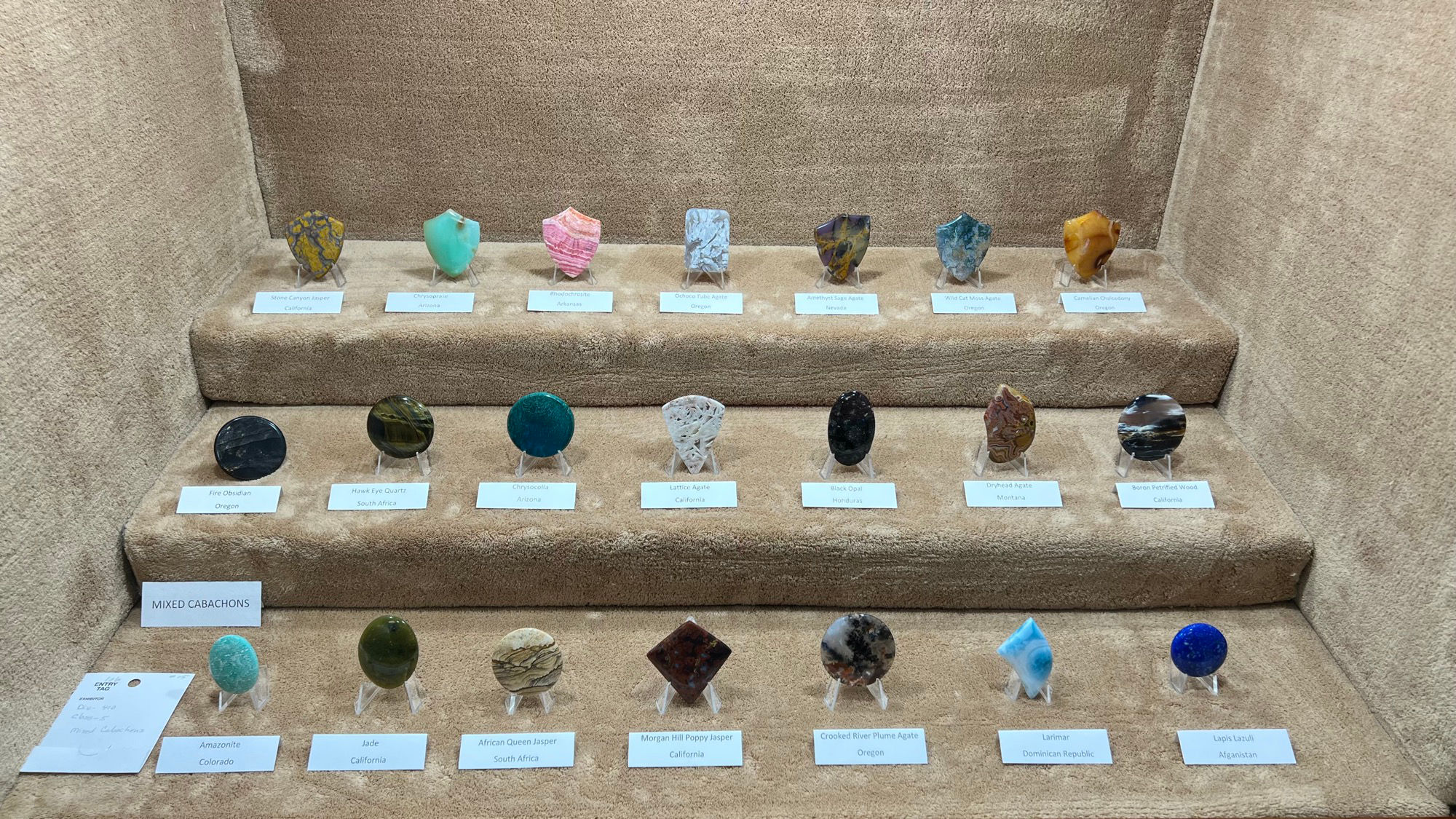 Gems and Minerals Mixed Cabachons