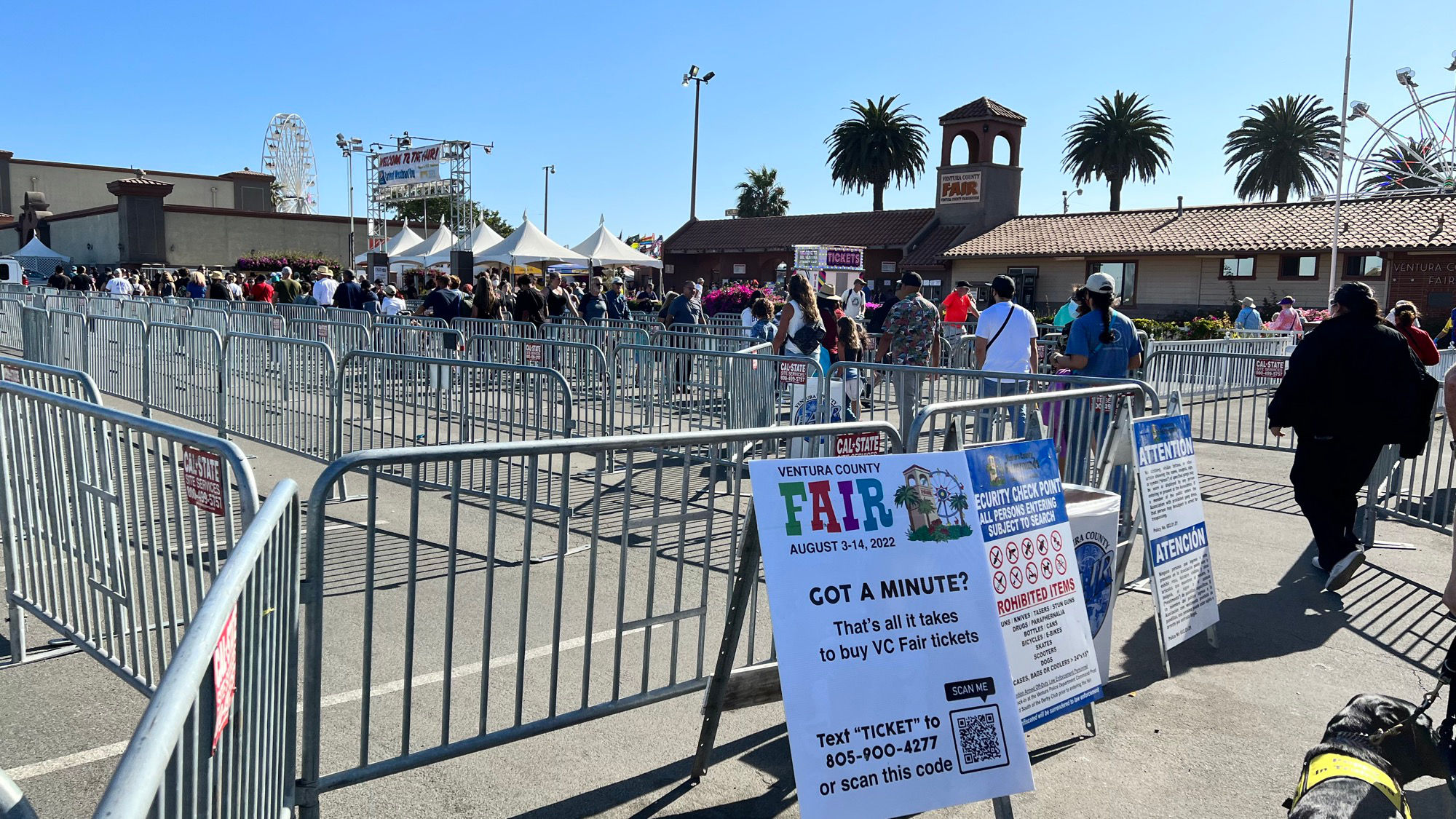 Ventura County Fair Entrance Line