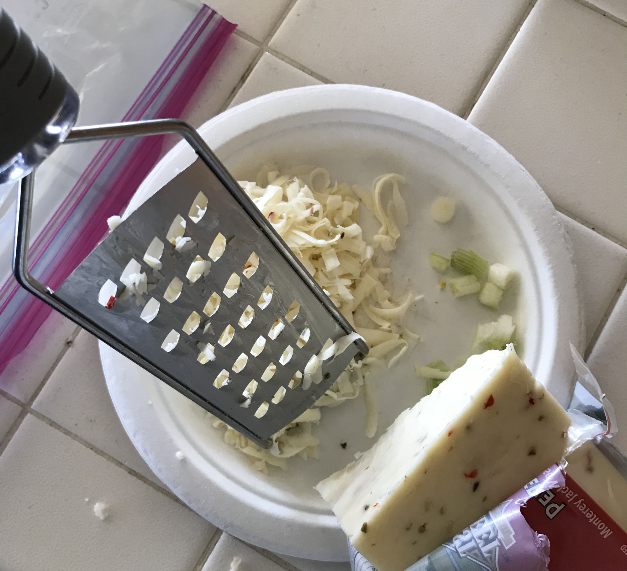 Cheese Grater Action Shot