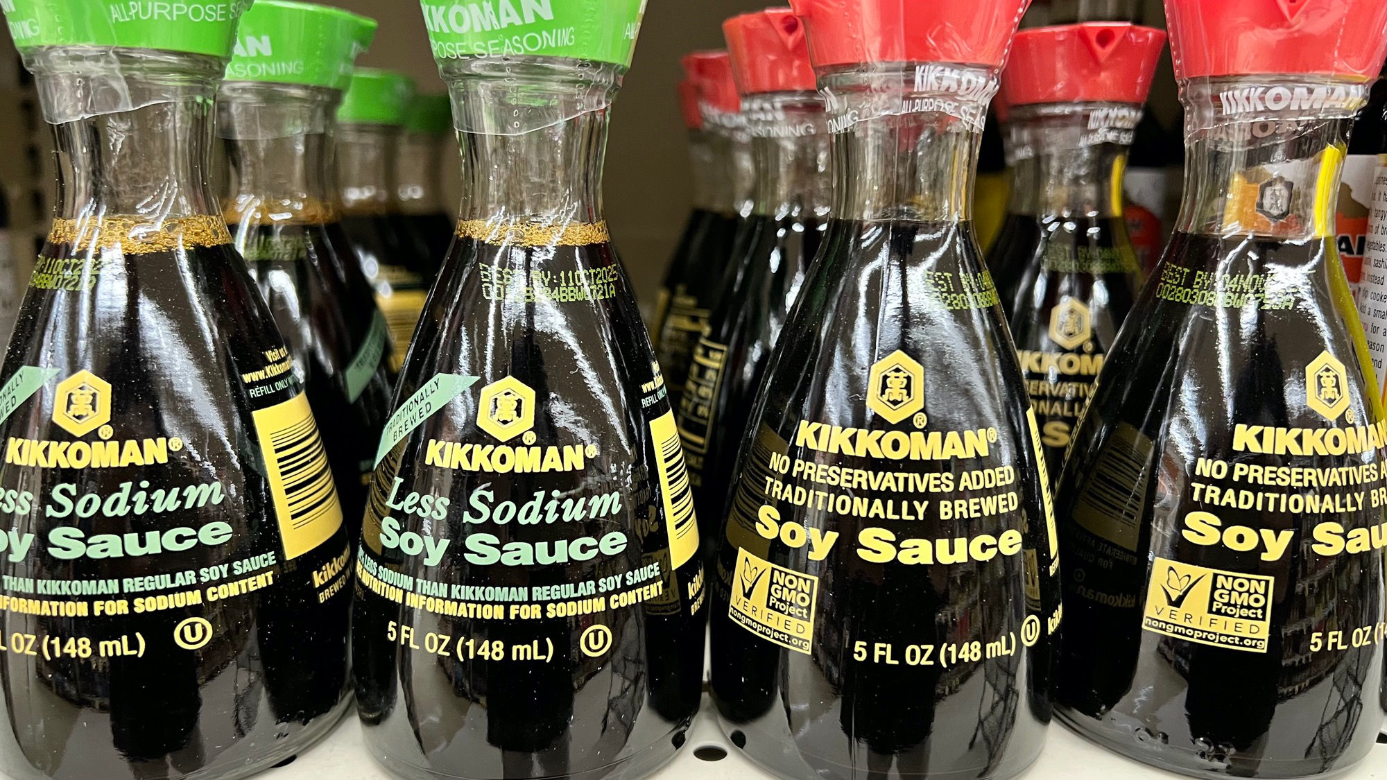Kiokkoman Soy Sauce Bottles